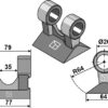 Hammerslagle 77x79mm