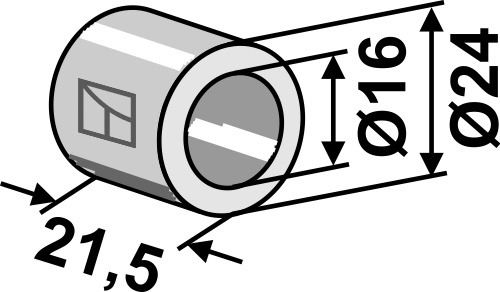 Bøsning 21,5xØ16xØ24