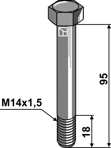 Bolt - M14x1,5 - 10.9