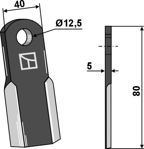 Kniv 210x60mm