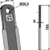 Kniv 195x60mm