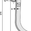 Slagle 175x25mm