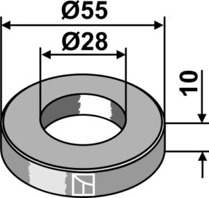 63-brt-09 Skive Ø55x10xØ28