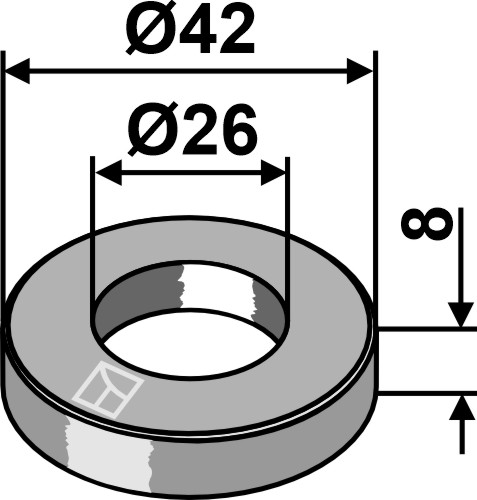 Skive Ø42x8xØ26