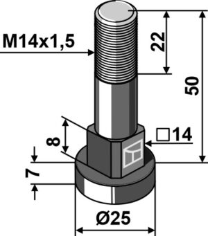 Bolt M14x1,5