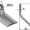 Y- kniv 110x40mm