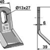 Y-kniv 81x40mm