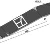 Kniv 760mm - venstre