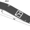 Kniv 760mm - højre