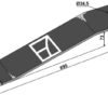 Kniv 695mm - venstre