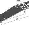 Kniv 490mm - venstre
