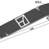 Kniv 628mm - venstre