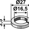 Skive Ø27x3,5xØ16,5