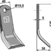 Y-kniv 125x40mm