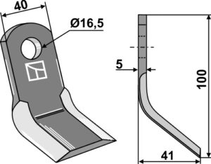 63-drg-09 Y- kniv 100x40mm
