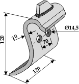 Slagle 120x120mm