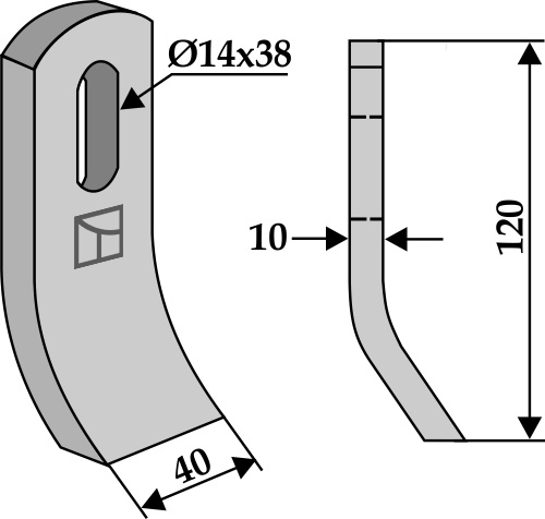 Slagle 120x40mm