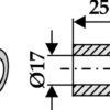 Bøsning 25xØ17xØ25