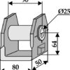 Hammerslagle 80x90mm
