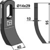 Slagle 95x40mm