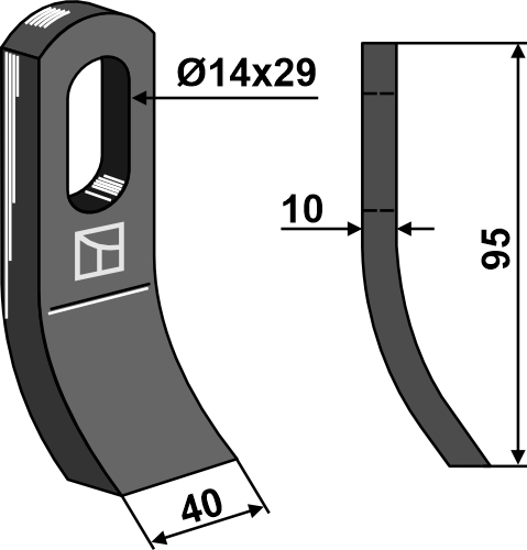 Slagle 95x40mm
