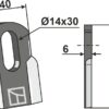 Kniv 80x40mm