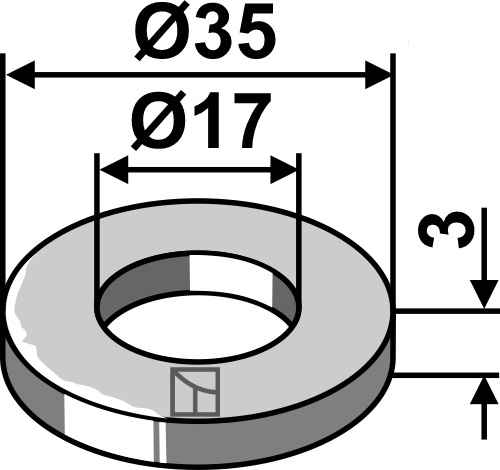 Skive Ø35x3xØ17