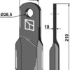 Slagle kniv vredet 210x70mm