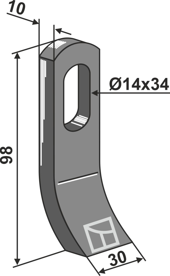 Slagle 98x30mm
