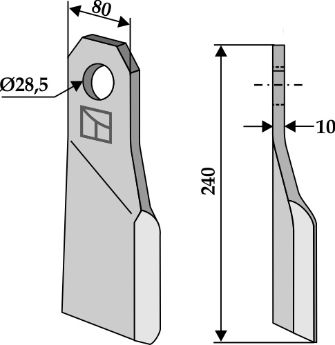 Slagle 240x80mm