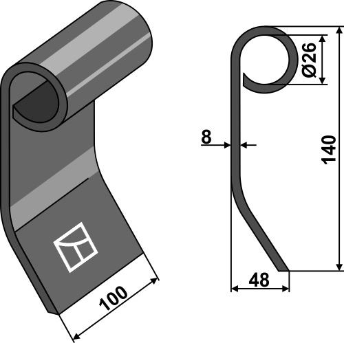 Slagle 140x100mm