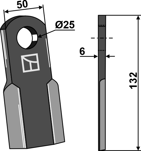 Slagle RC132x50mm