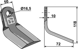 63-her-02 Y- kniv 118x50mm