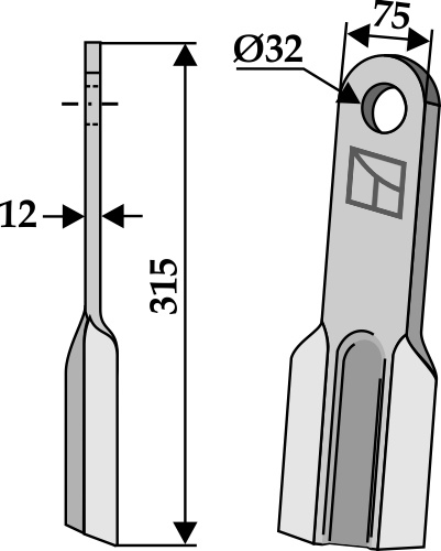 Slagle 315x75mm