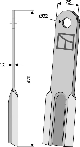 Slagle 400x75mm