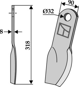 Slagle 318x90mm