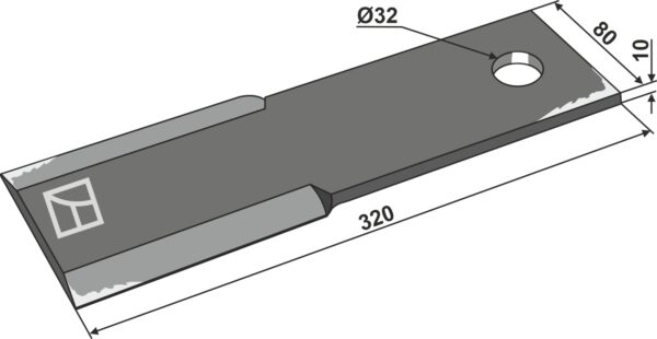 Slagle 320x80mm
