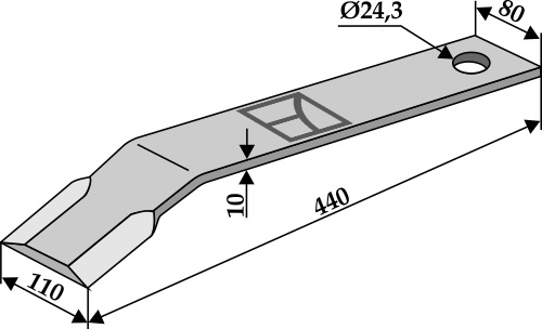 Kniv 440mm