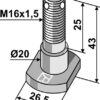 Bolt M16x1,5x43 - 12.9