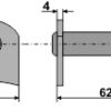 Knivbolt M16x62 - 10.9 m. låsemøtrik