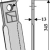 Kniv 345x80mm