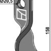 Slagle kniv vredet 158x50mm