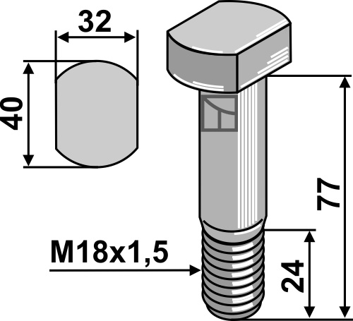 Bolt M 18x1,5 – 10.9