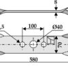 Kniv 580mm - venstre