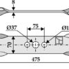 Kniv 475mm - højre