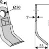 Y- kniv 200x60mm