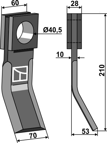Slagle 210x60mm