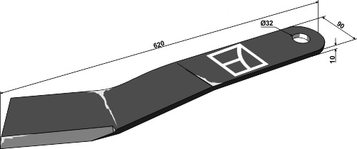 Kniv 620mm - venstre