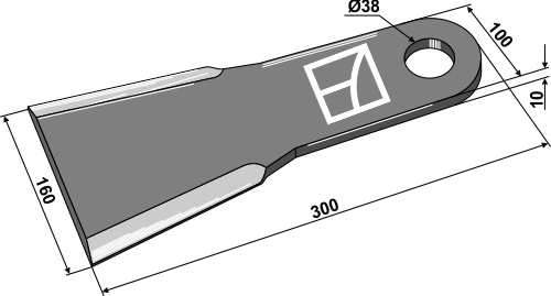 Kniv 300mm