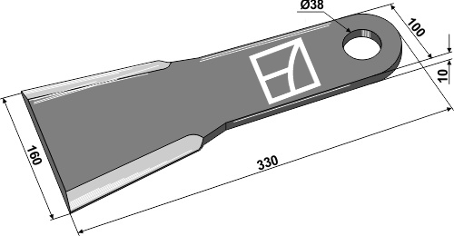 Kniv 330mm